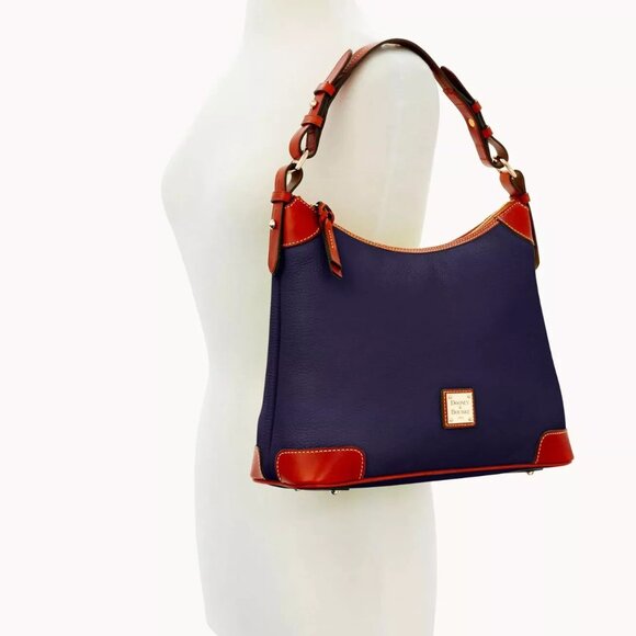 Dooney & Bourke Pebble Grain Hobo Midnight Blue-BRAND NEW WITH TAGS - Picture 1 of 4